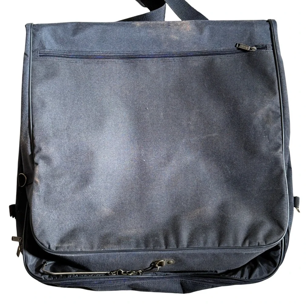 Jeep Travel Luggage Duffel Garment Bag Black Canvas‎ Weekend Overnight
